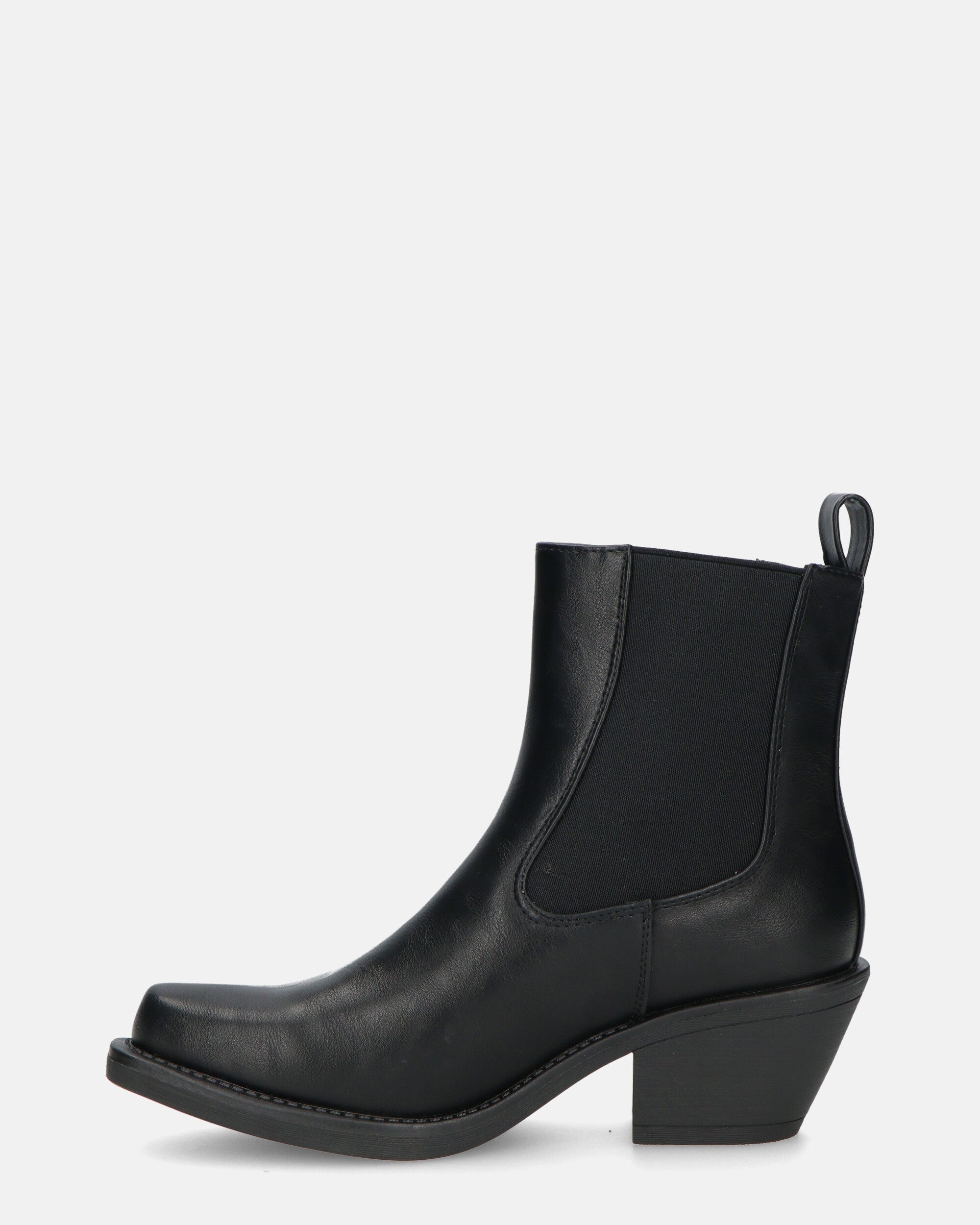 DEIENE - black ankle boots with elastic band