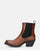 DEIENE - brown ankle boots with elastic band