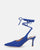 IOLE - blue lycra stiletto heel shoes