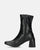 MADHYMA - black ankle boots with side zip