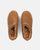 SHIGE - brown platform slippers with embroidery