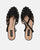 ELISSA - black sandals with gems and PU sole
