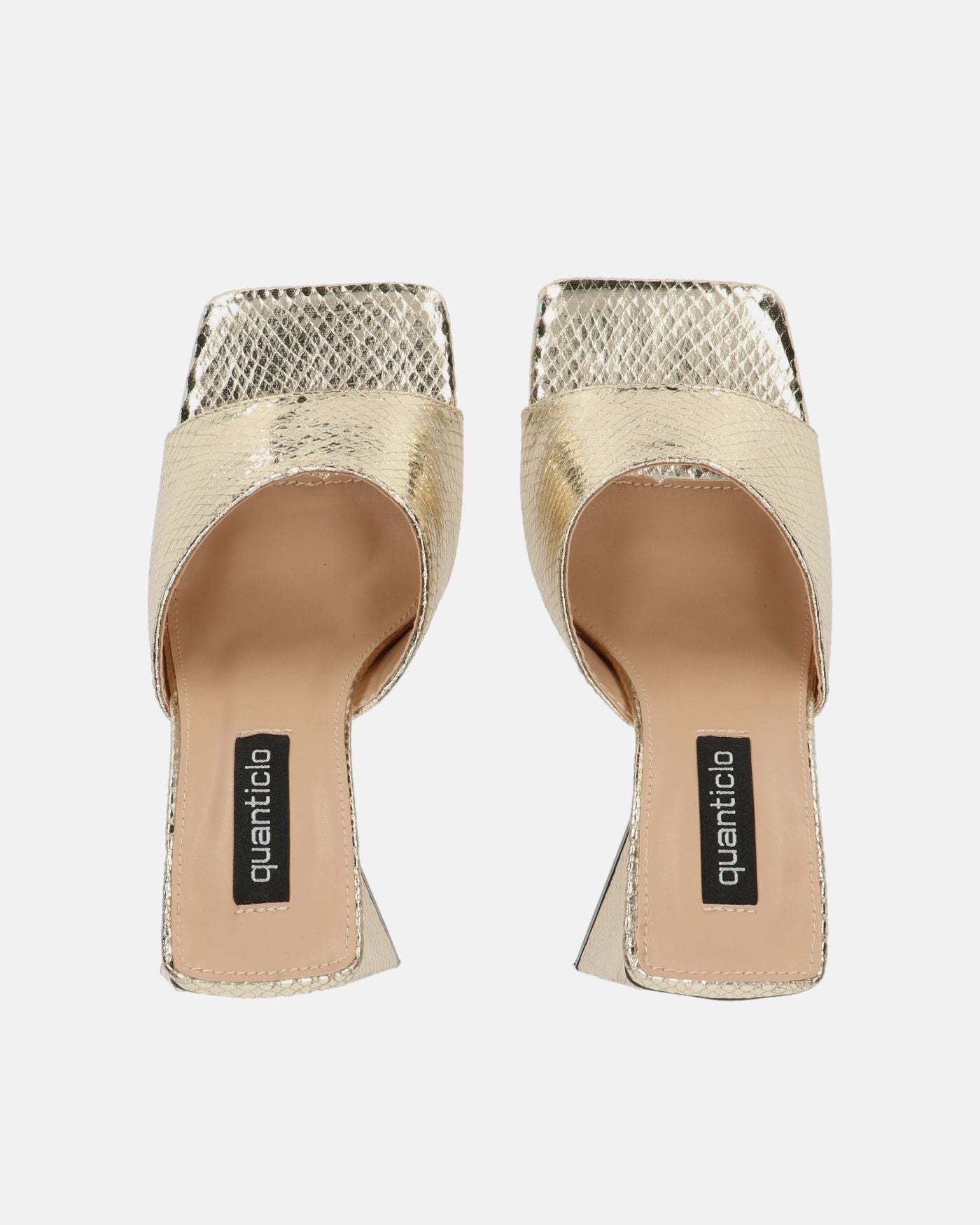 BUKET - heeled sandals in gold