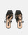 DELILA - black sandals with high heel and platform