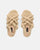 MARIYA - beige braided rope sandals