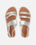 NIAV - silver strap flat sandals