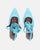 BRYGIDA - sandals with light blue studded laces