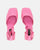 VIDA - square heel shoes in pink satin
