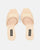 UMA - square heel shoes in beige PU