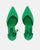 MAURA - pointed stiletto heels in green lycra