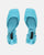 VIDA - square heel shoes in blue satin