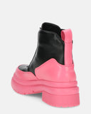 CHRISTIANE - pink PU zipper shoes