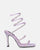 NORA - purple spiral high heels with gems