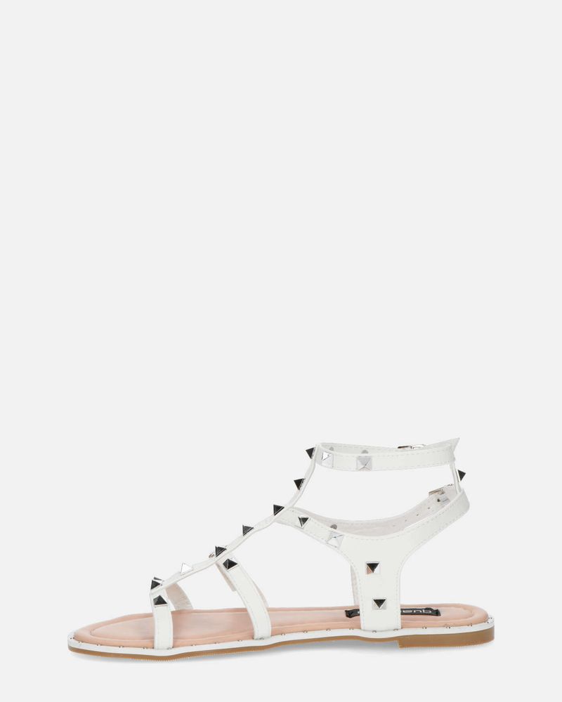 AMAIA - white strap flat sandals
