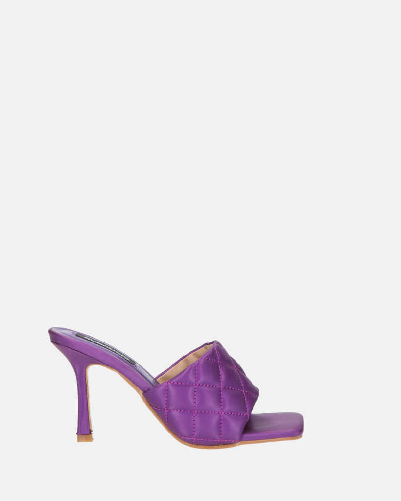 GABY - violet stiletto heel with band and stitching